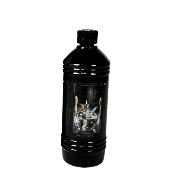 Paraffine olie  0,5liter van Peri Living bestemd voor de prachtige glazen oliemlampen zoals Disc en Twin. Verkrijgbaar bij BloomFever