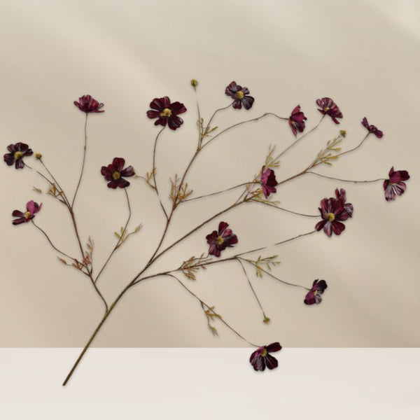 Silk-ka zijden Cosmos tak 104 cm – elegante, hoge kunstbloem met delicate bloemblaadjes, perfect voor vazen en bloemstukken, verkrijgbaar bij Bloomfever.