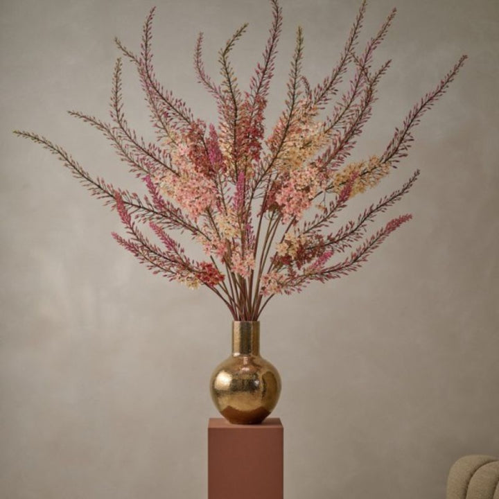 Prachtig gestyled kunstboeket met allerlei kleuren van eremurus stelen | Silk-ka verkrijgbaar bij BloomFever